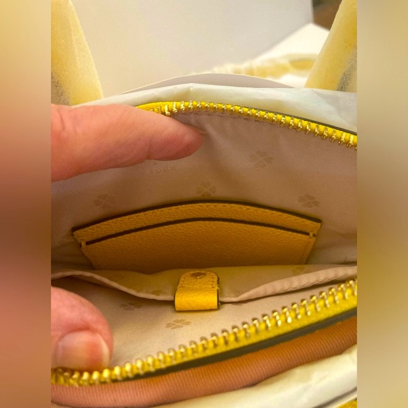 Kate Spade Mini Margaux Pebbled Leather Yellow Satchel NWT IN ORIGINAL WRAPPING! - Picture 8 of 14
